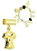 Berloque folheado a ouro em forma de blusinha (Pandora inspired)