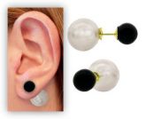 Brinco Dior Inspired folheado a ouro c/ pérolas sintéticas